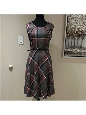 Plaid Sleeveless Dress from Tristan - retro/pinup dream!